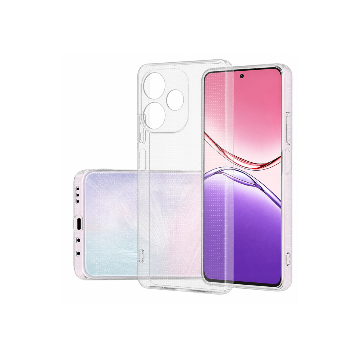 Newface Oppo A5 Pro 4G Kılıf Lüx Şeffaf Silikon