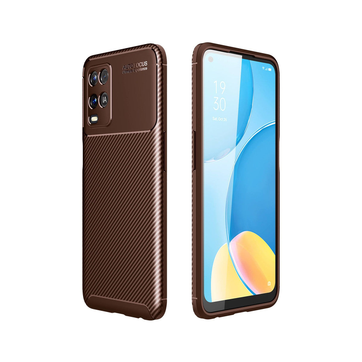 Newface Oppo A54 4G Kılıf Auto Focus Karbon Kapak