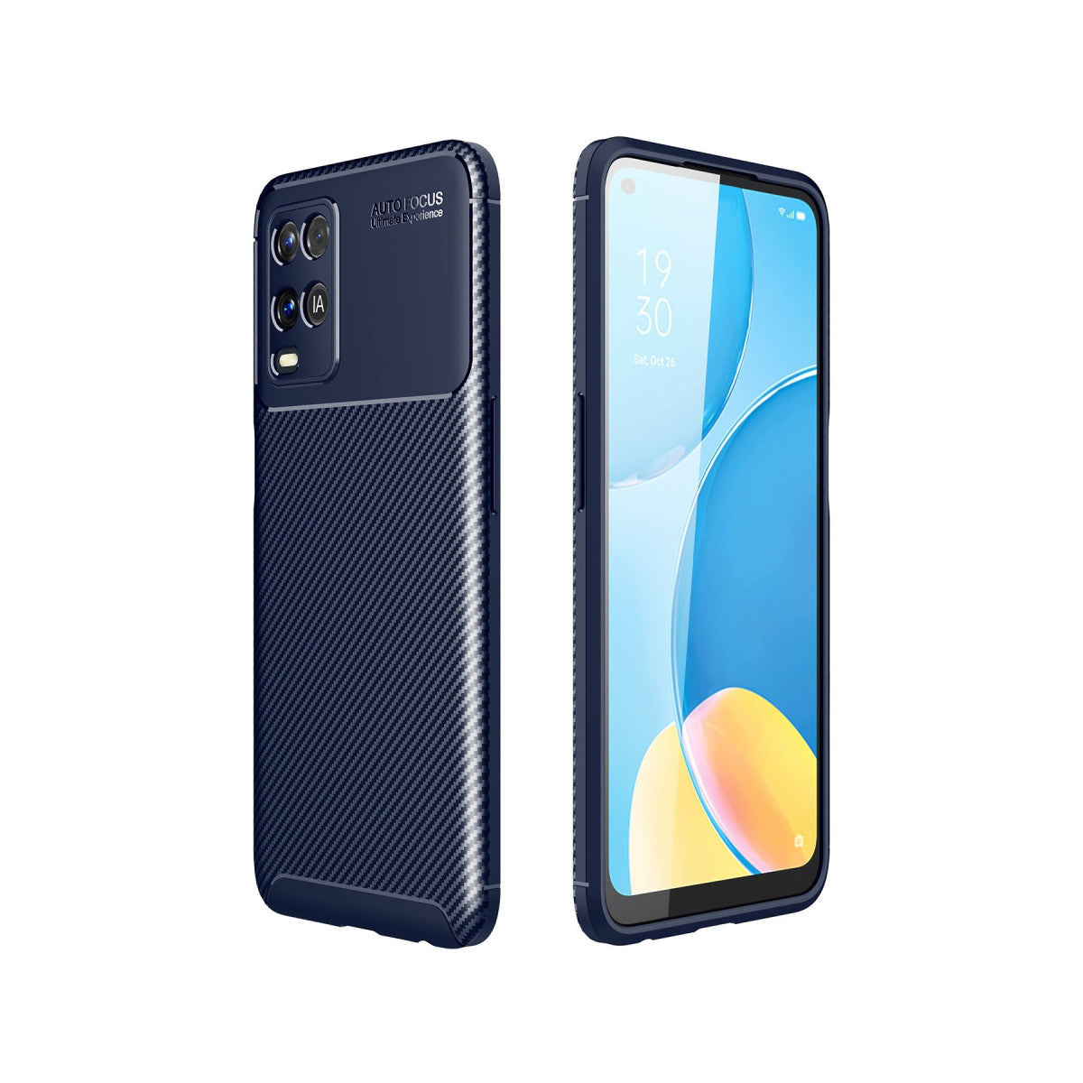 Newface Oppo A54 4G Kılıf Auto Focus Karbon Kapak