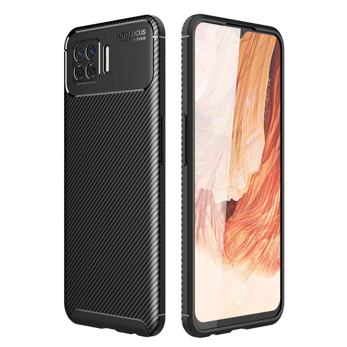 Newface Oppo A73 Kılıf Auto Focus Karbon Kapak