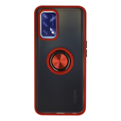 Newface Oppo A74 4G Kılıf Montreal Yüzüklü Silikon Kapak