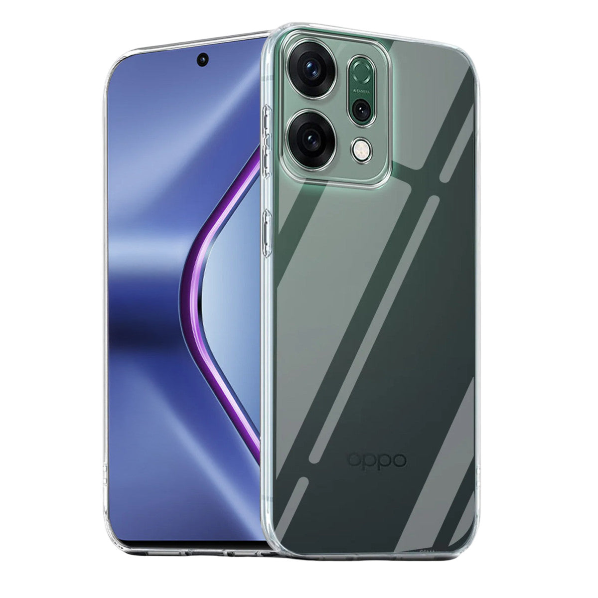 Newface Oppo Reno 14 Kılıf Lüx Şeffaf Silikon