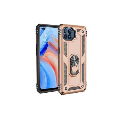 Newface Oppo Reno 4 Lite Kılıf Sofya Yüzüklü Silikon Kapak
