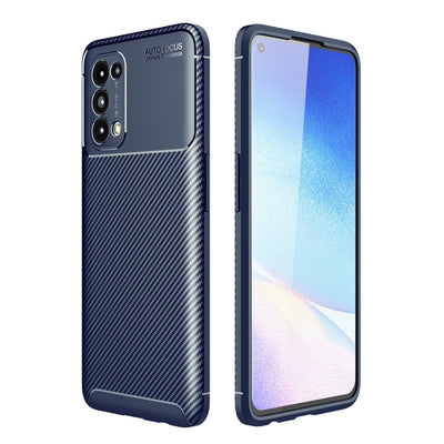 Newface Oppo Reno 5 Kılıf Auto Focus Karbon Kapak
