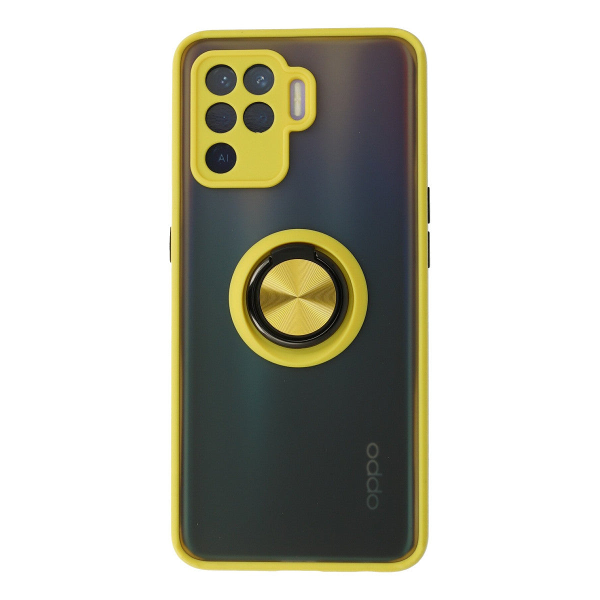 Newface Oppo Reno 5 Lite Kılıf Montreal Yüzüklü Silikon Kapak