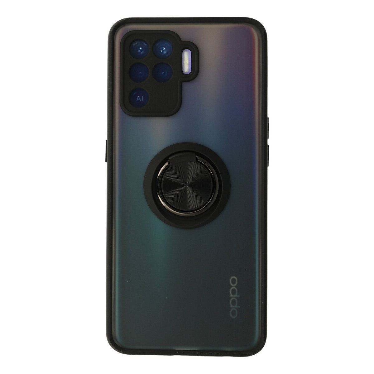 Newface Oppo Reno 5 Lite Kılıf Montreal Yüzüklü Silikon Kapak