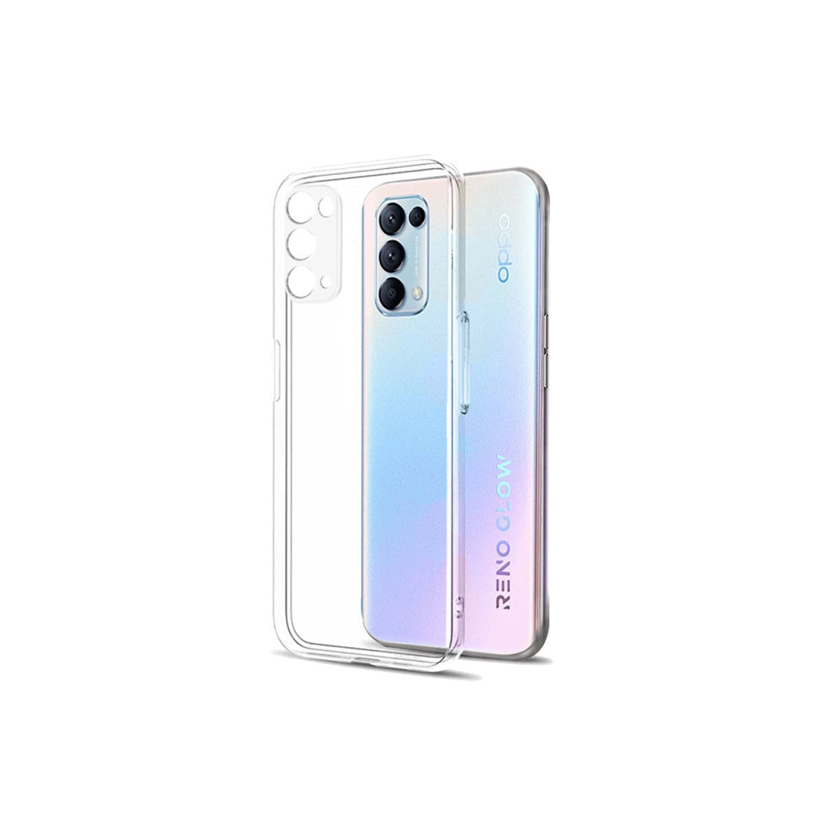 Newface Oppo Reno 5 Pro Kılıf Lüx Şeffaf Silikon
