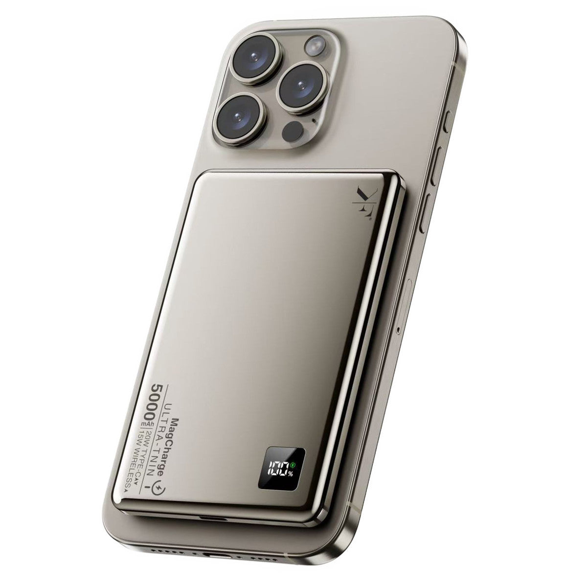 Newface PW555 5.000 mAh Dijital Göstergeli 18W Type-C ve 15W Kablosuz Şarj PD Hızlı Şarj Magsafe Powerbank