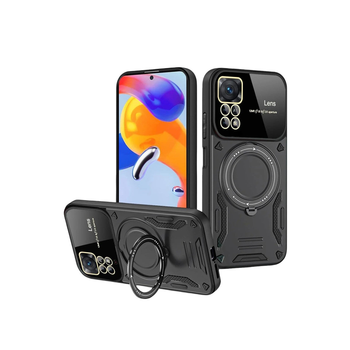 Newface Realme 11 Pro Plus Joy Lens Standlı Kapak