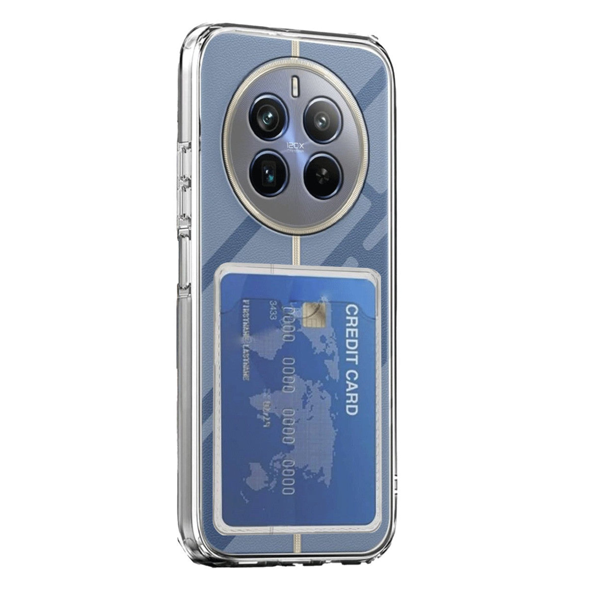 Newface Realme 12 Pro Kılıf Kart Şeffaf Silikon