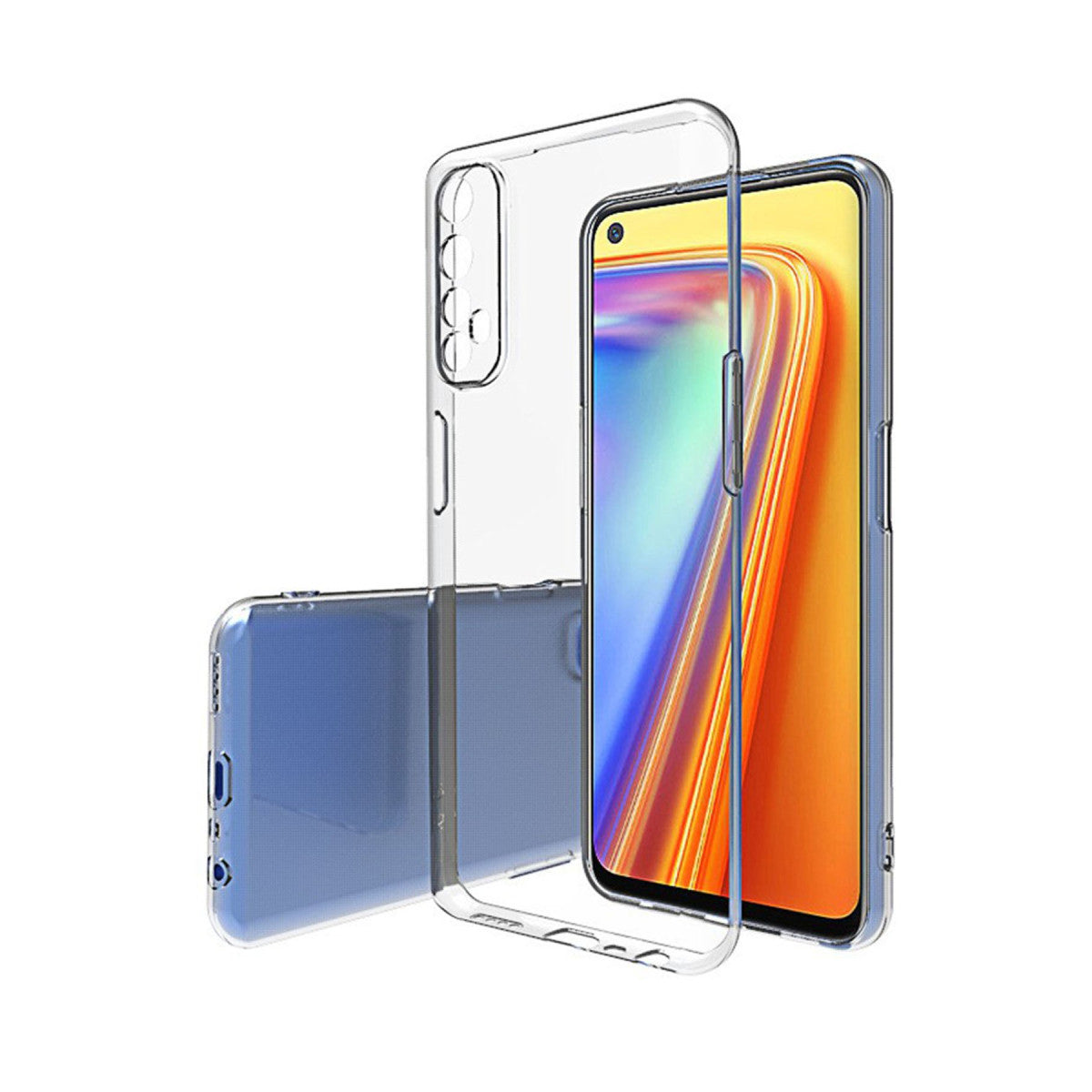 Newface Realme 7 Pro Kılıf Lüx Şeffaf Silikon