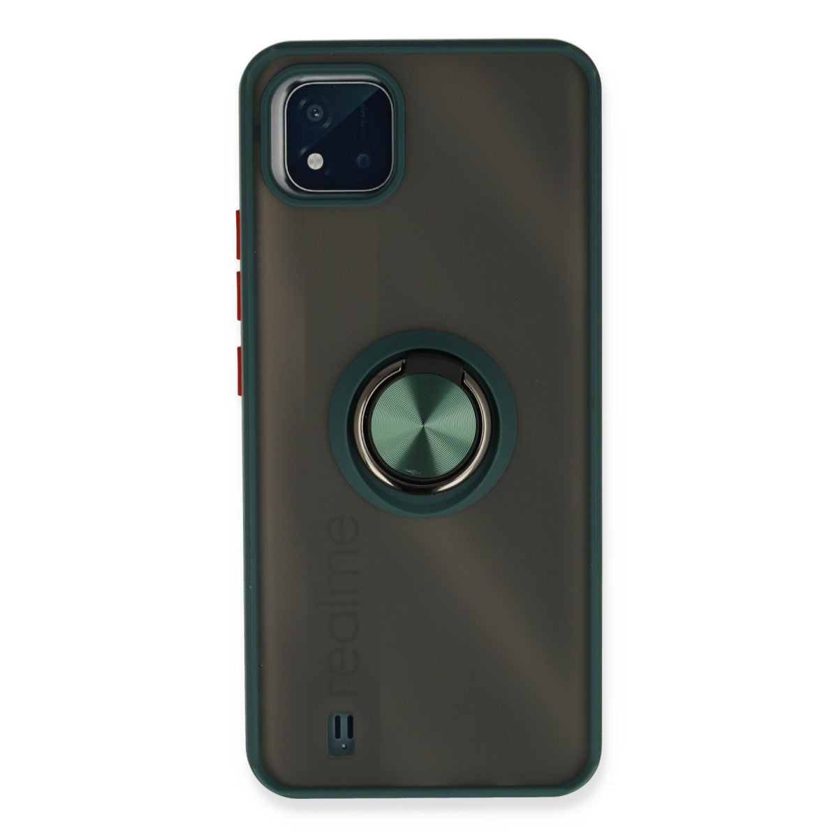 Newface Realme C11 2021 Kılıf Montreal Yüzüklü Silikon Kapak