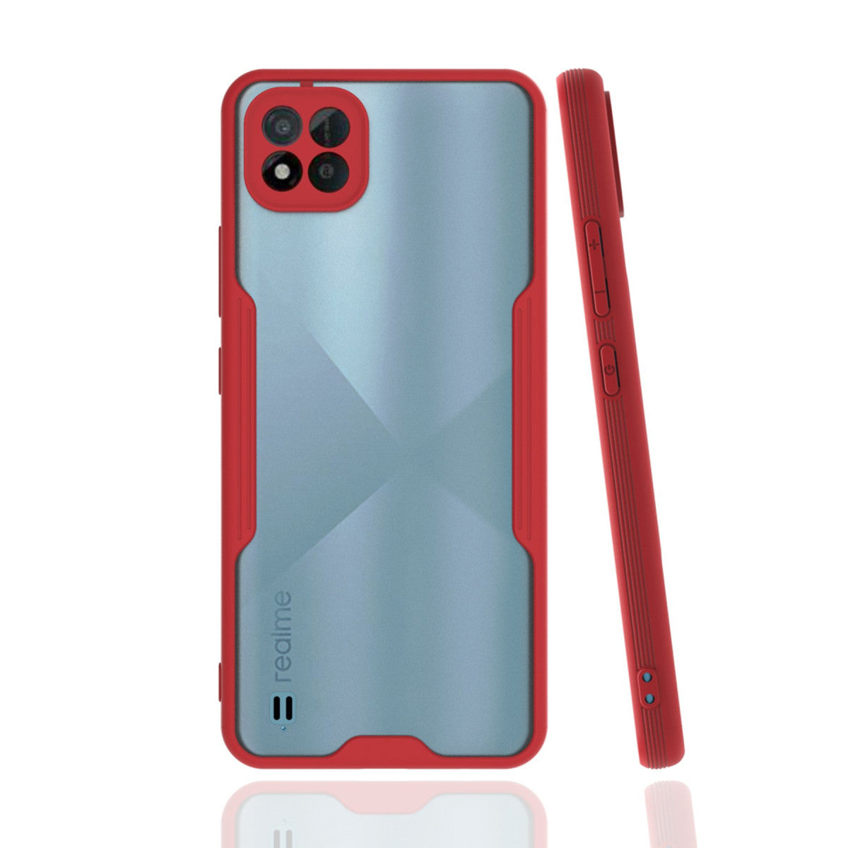Newface Realme C11 2021 Kılıf Platin Silikon