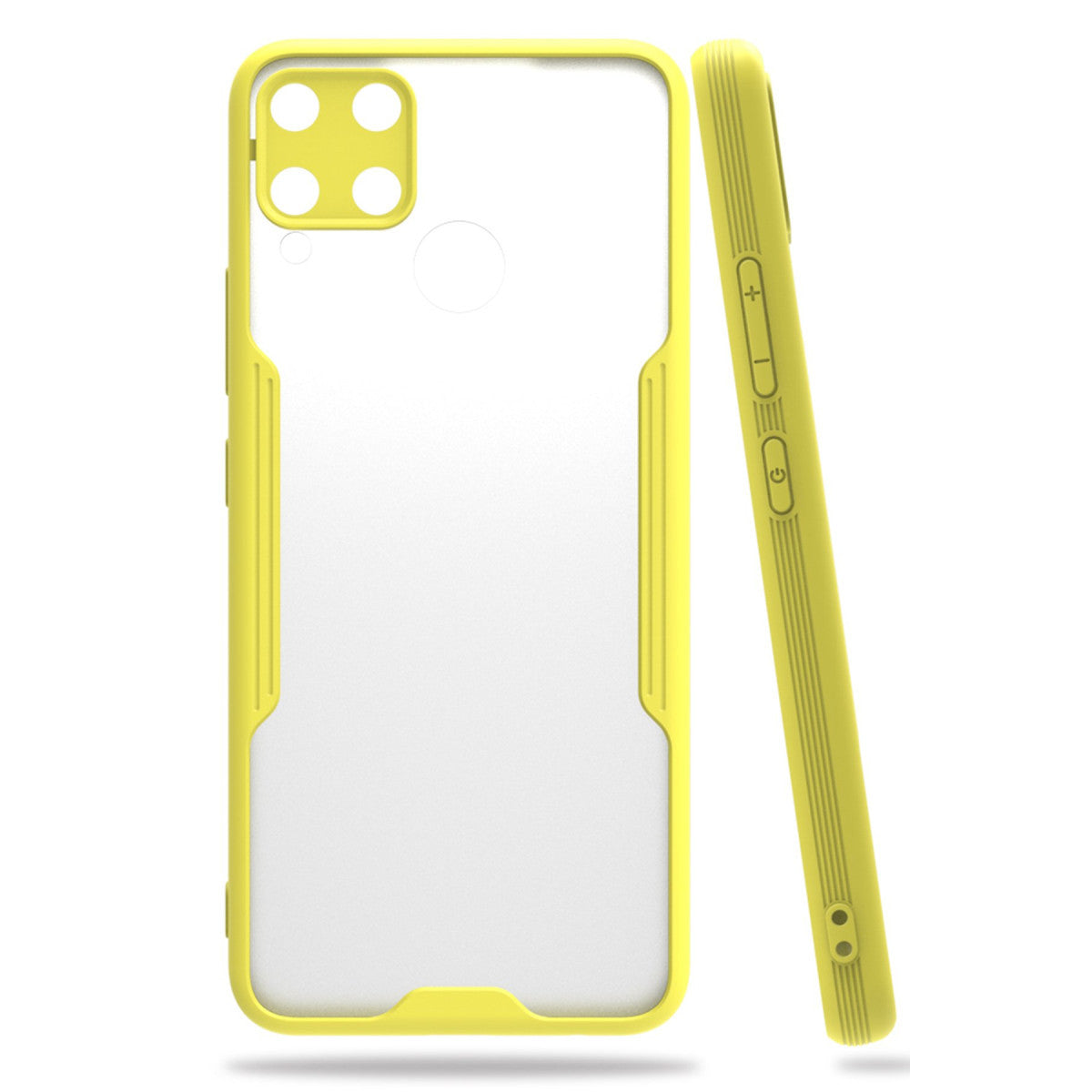 Newface Realme C15 Kılıf Platin Silikon