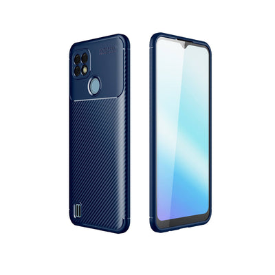 Newface Realme C21 Kılıf Auto Focus Karbon Kapak
