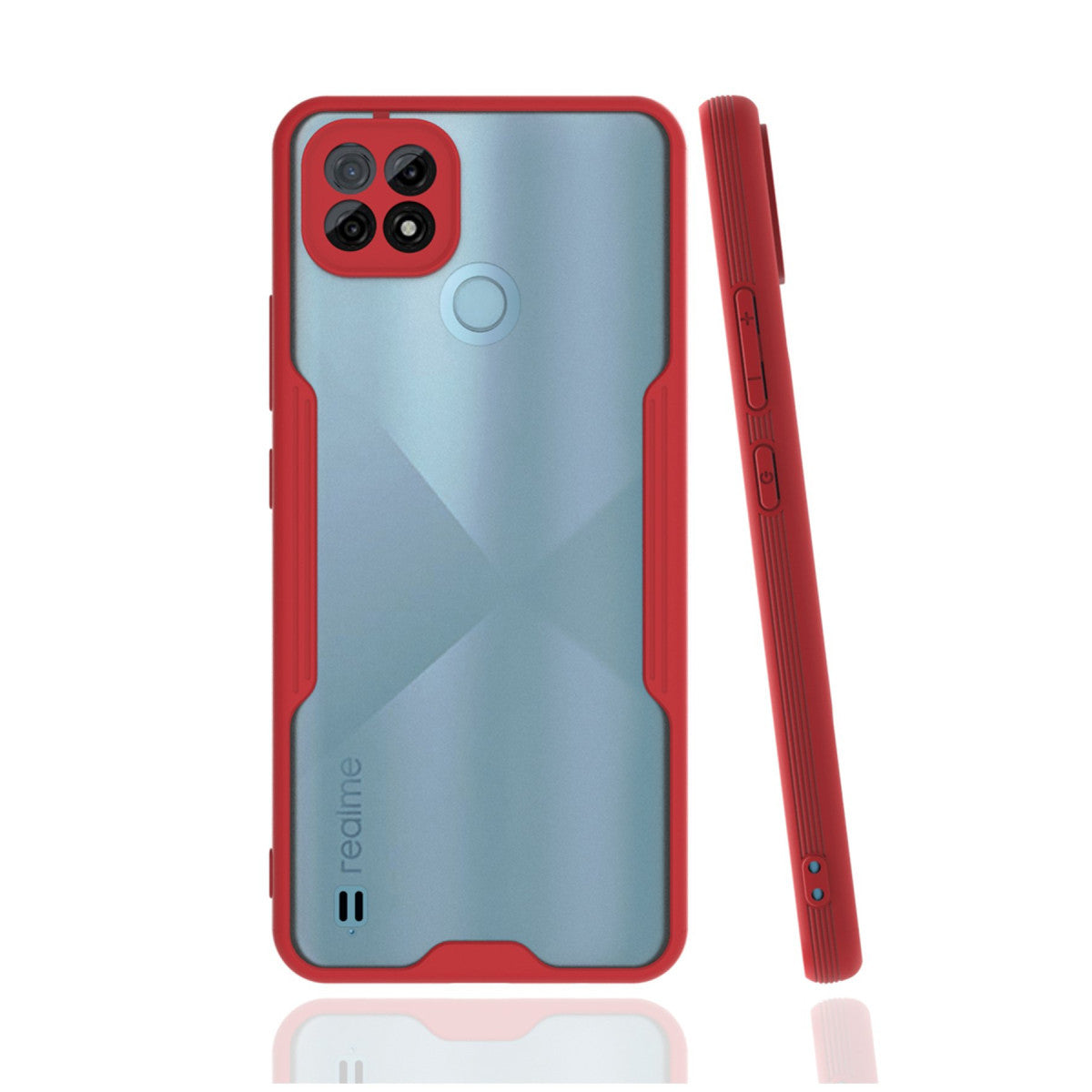 Newface Realme C21 Kılıf Platin Silikon