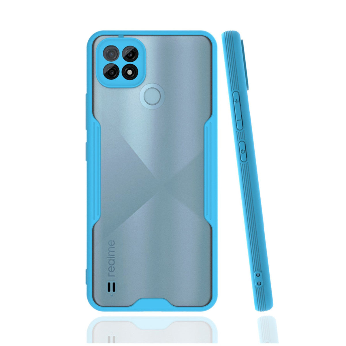 Newface Realme C21 Kılıf Platin Silikon