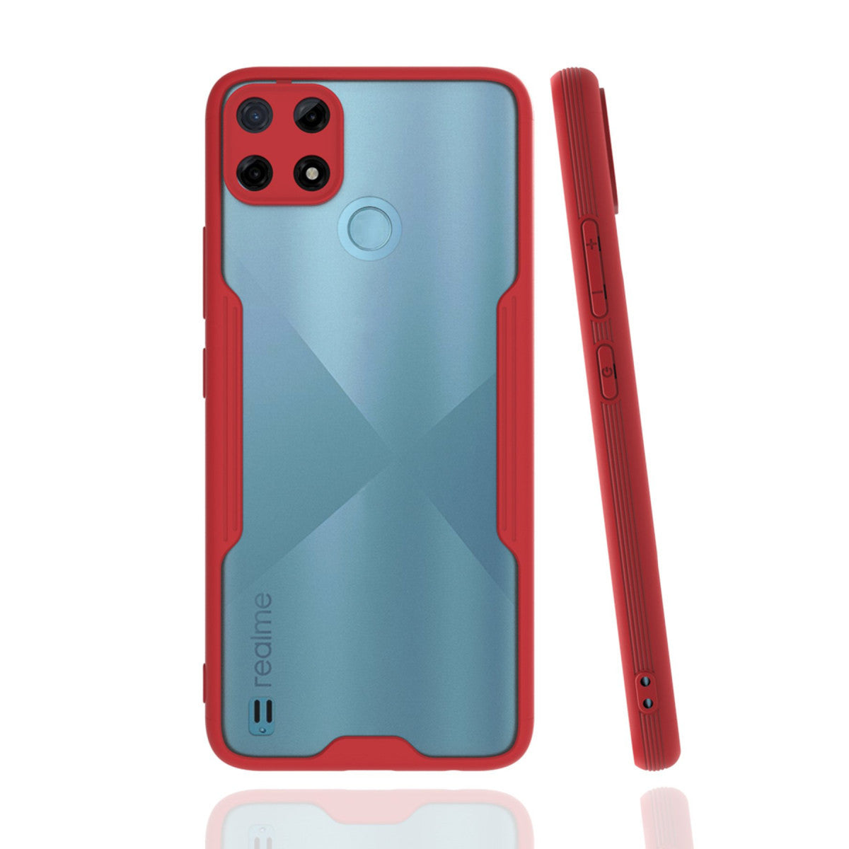 Newface Realme C25Y Kılıf Platin Silikon