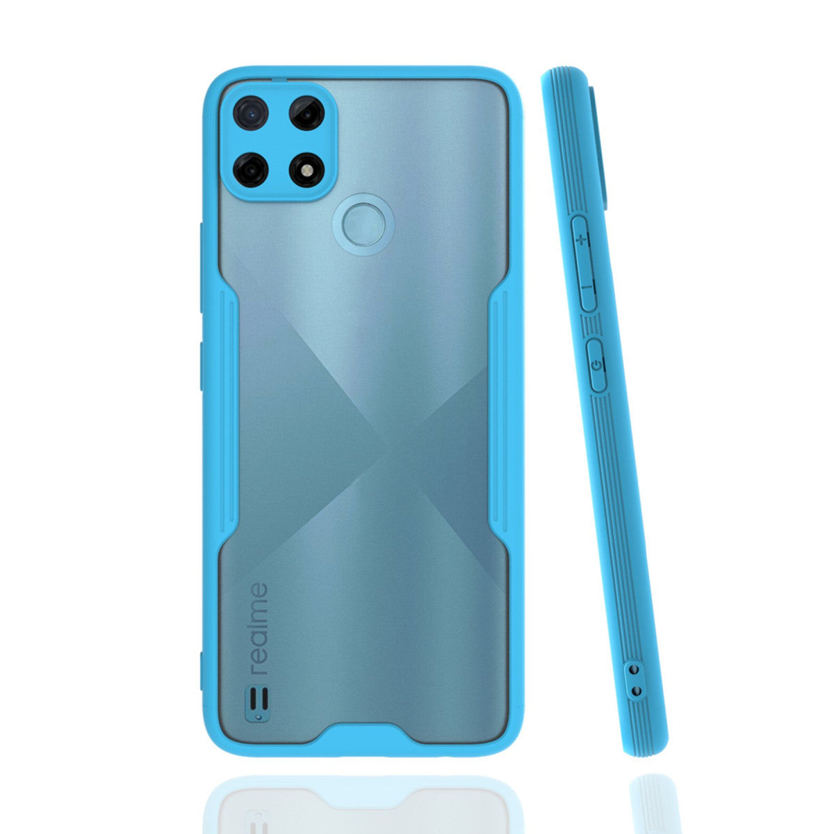 Newface Realme C25Y Kılıf Platin Silikon