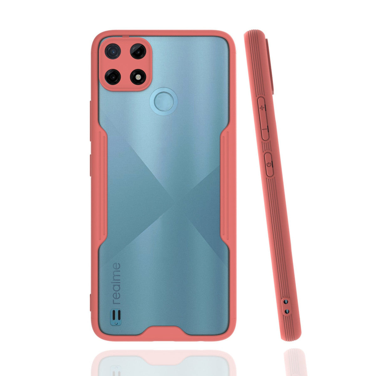 Newface Realme C25Y Kılıf Platin Silikon