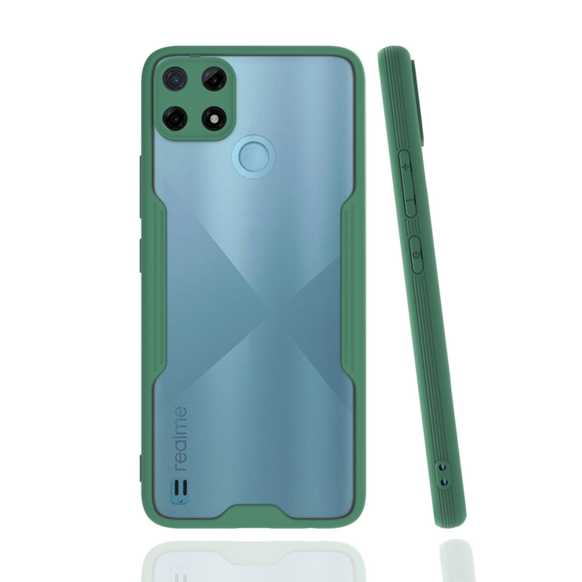 Newface Realme C25Y Kılıf Platin Silikon
