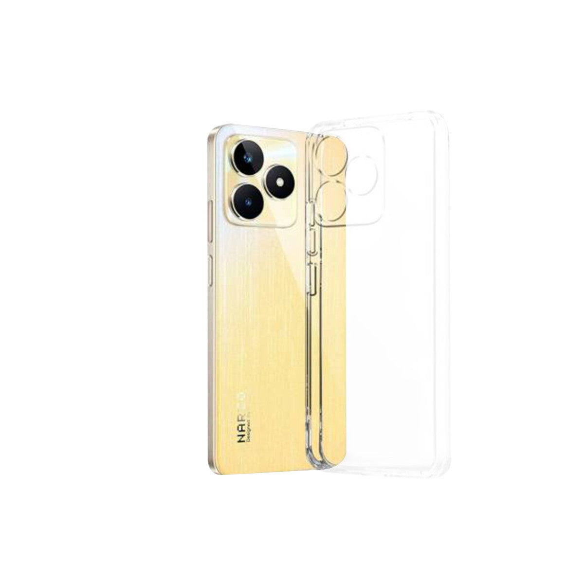 Newface Realme C53 Kılıf Lüx Şeffaf Silikon