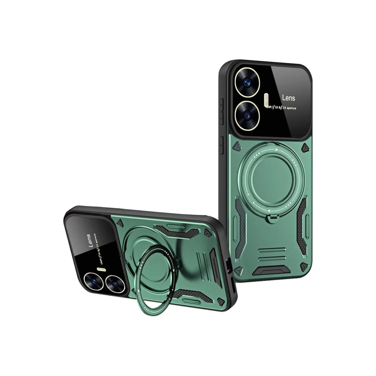 Newface Realme C55 Kılıf Joy Lens Standlı Kapak