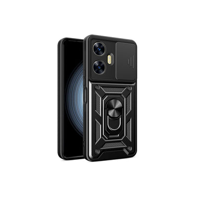 Newface Realme C55 Kılıf Pars Lens Yüzüklü Silikon