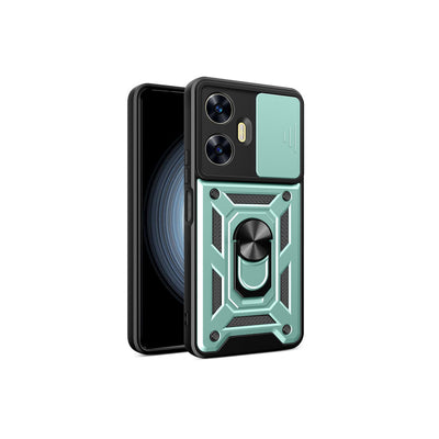 Newface Realme C55 Kılıf Pars Lens Yüzüklü Silikon