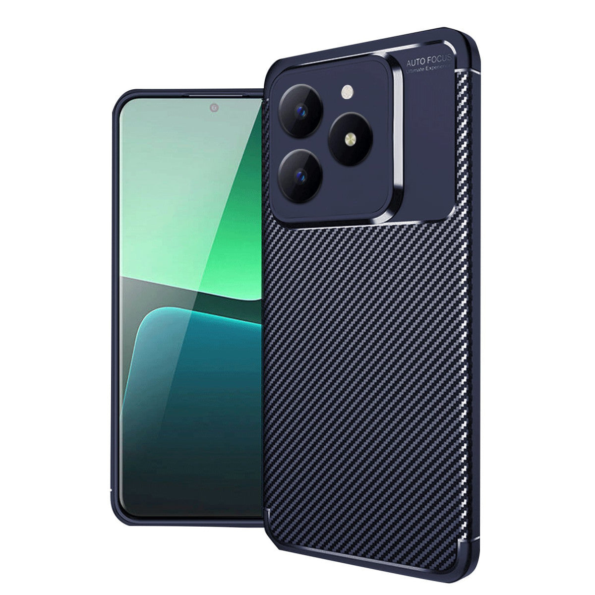 Newface Realme C61 Kılıf Auto Focus Karbon Kapak