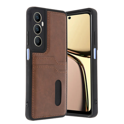 Newface Realme C65 Sara Kartvizitli Deri Kılıf