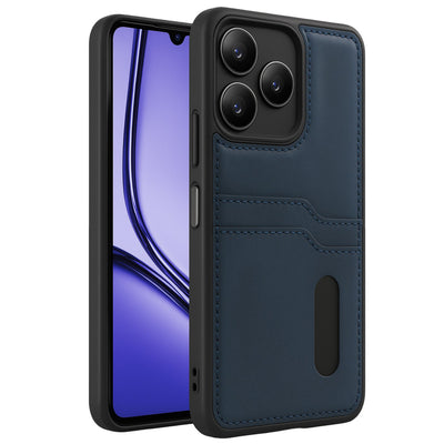 Newface Realme Note 50 4G Kılıf Sara Kartvizitli Deri Kılıf