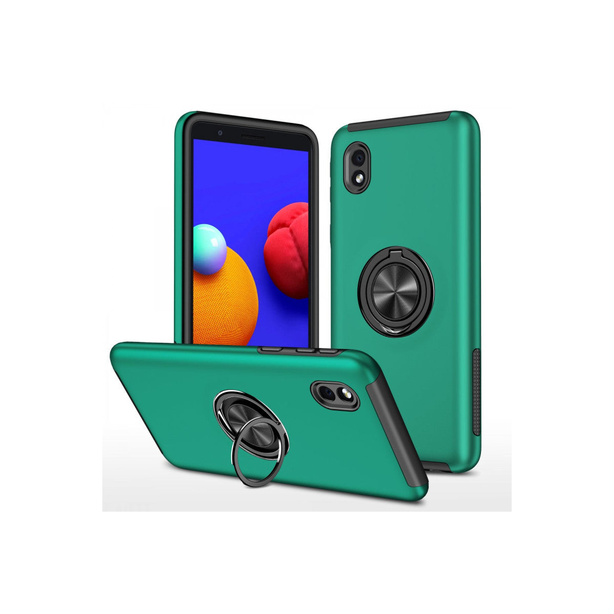 Newface Samsung Galaxy A01 Core Kılıf Elit Yüzüklü Kapak
