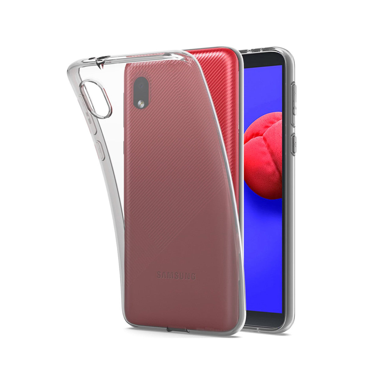 Newface Samsung Galaxy A01 Core Kılıf Lüx Şeffaf Silikon