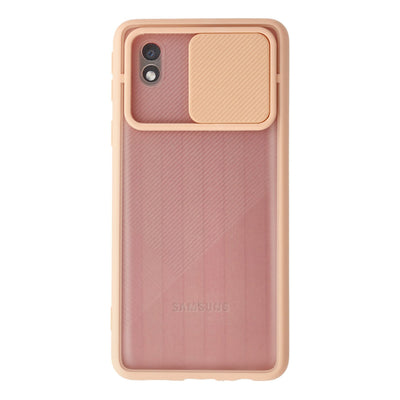 Newface Samsung Galaxy A01 Core Kılıf Palm Buzlu Kamera Sürgülü Silikon