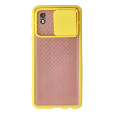 Newface Samsung Galaxy A01 Core Kılıf Palm Buzlu Kamera Sürgülü Silikon