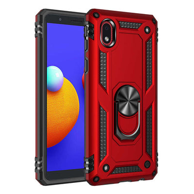 Newface Samsung Galaxy A01 Core Kılıf Sofya Yüzüklü Silikon Kapak