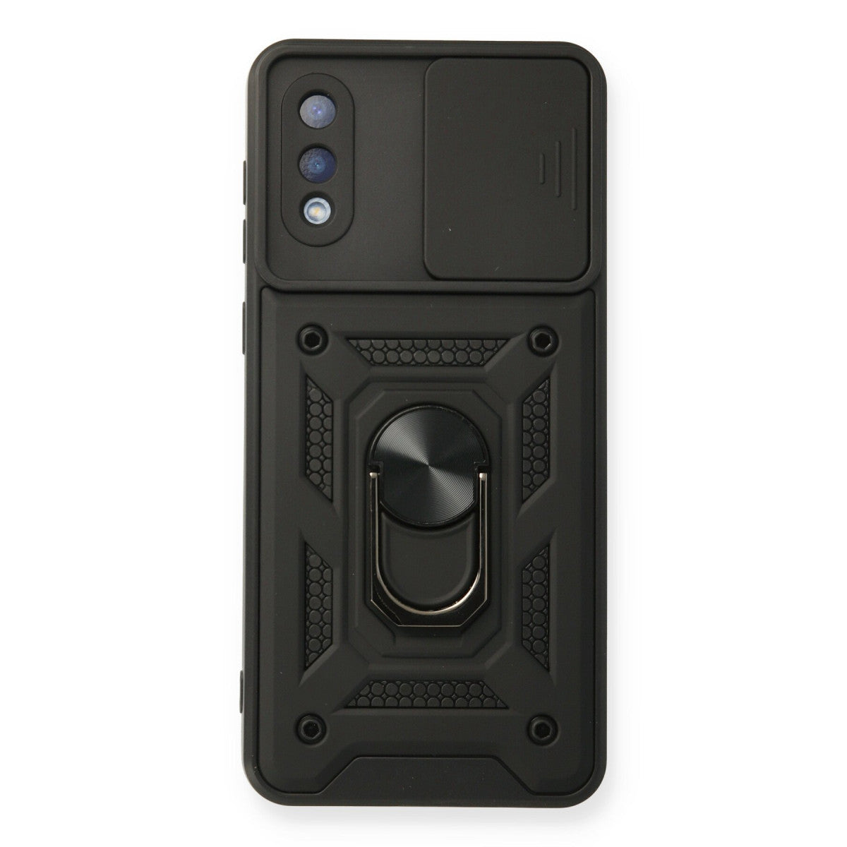 Newface Samsung Galaxy A02 Kılıf Pars Lens Yüzüklü Silikon