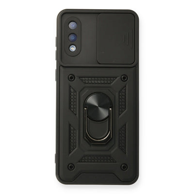 Newface Samsung Galaxy A02 Kılıf Pars Lens Yüzüklü Silikon
