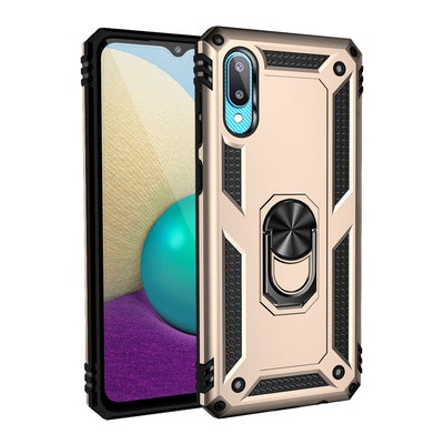 Newface Samsung Galaxy A02 Kılıf Sofya Yüzüklü Silikon Kapak