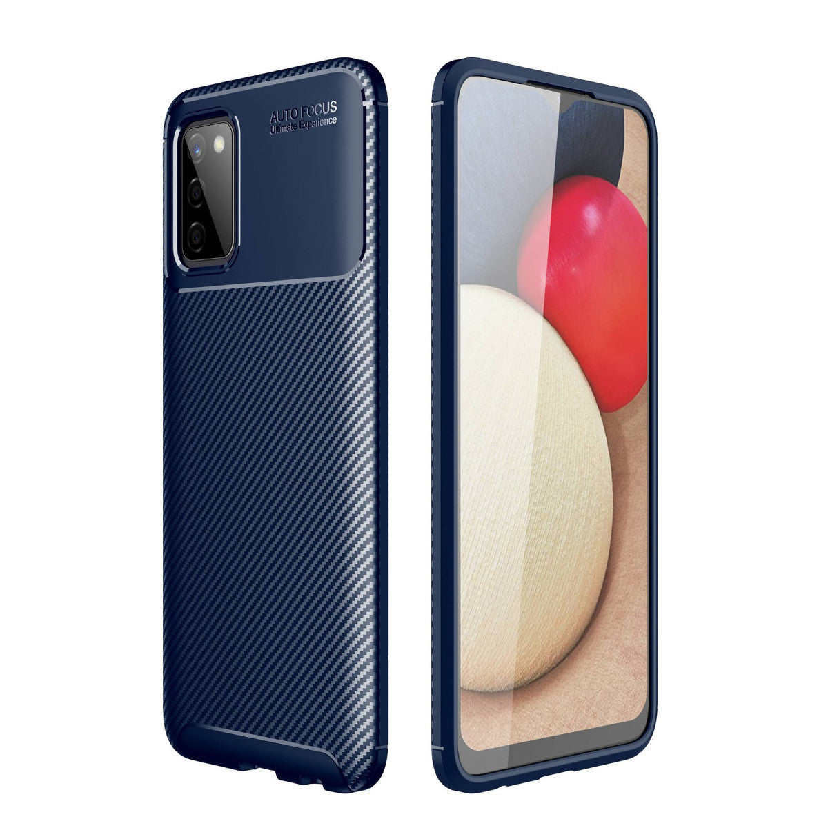 Newface Samsung Galaxy A02S Kılıf Auto Focus Karbon Kapak