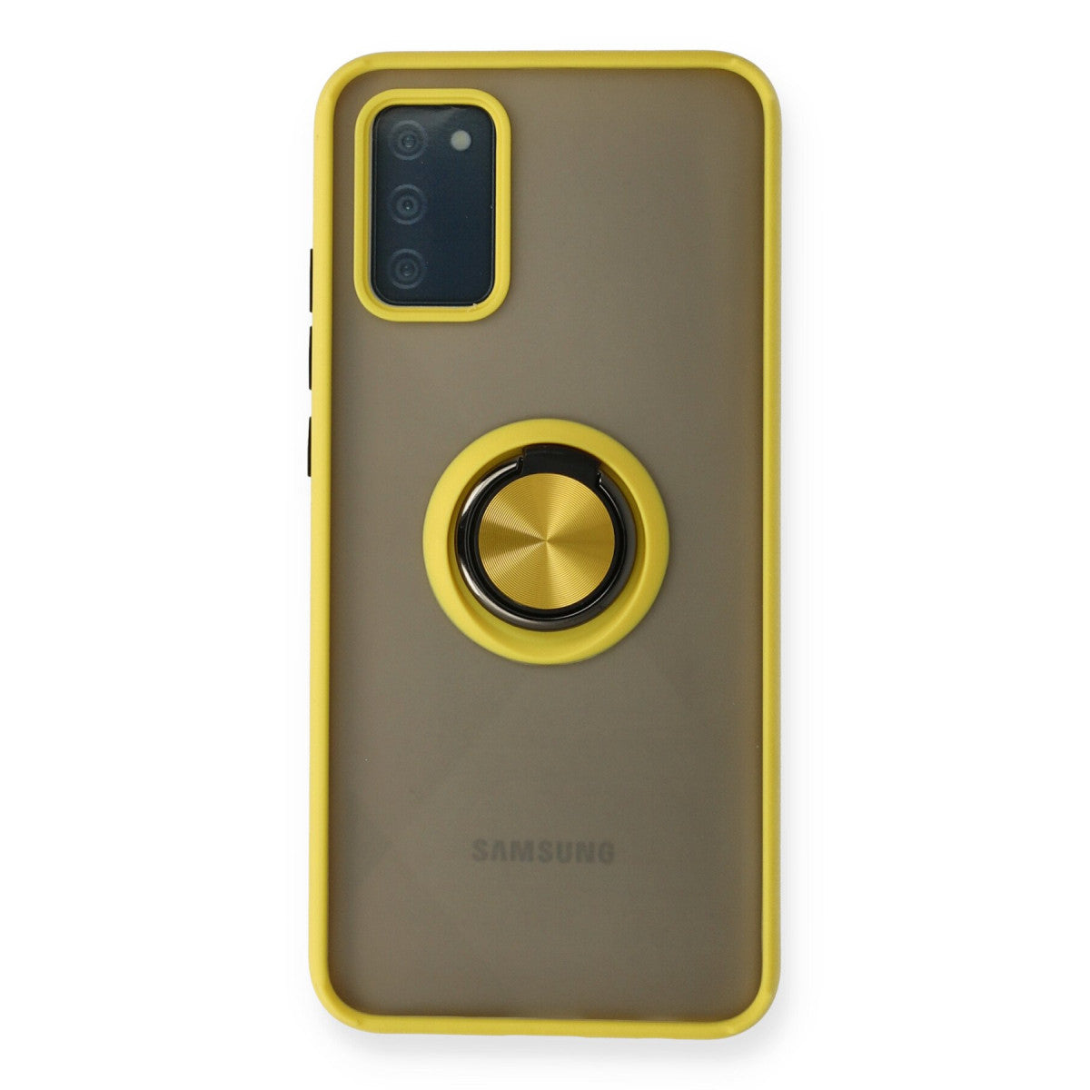 Newface Samsung Galaxy A02S Kılıf Montreal Yüzüklü Silikon Kapak