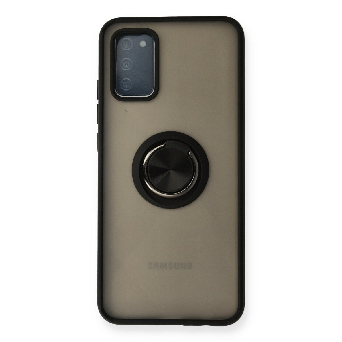 Newface Samsung Galaxy A02S Kılıf Montreal Yüzüklü Silikon Kapak