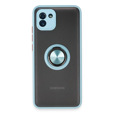 Newface Samsung Galaxy A03 Kılıf Montreal Yüzüklü Silikon Kapak