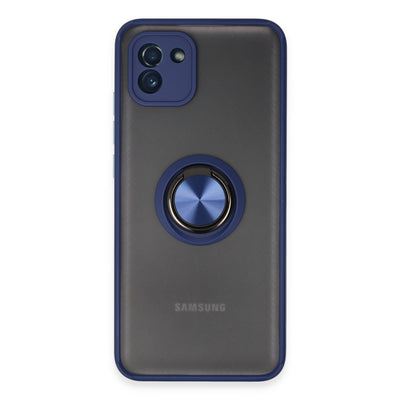 Newface Samsung Galaxy A03 Kılıf Montreal Yüzüklü Silikon Kapak