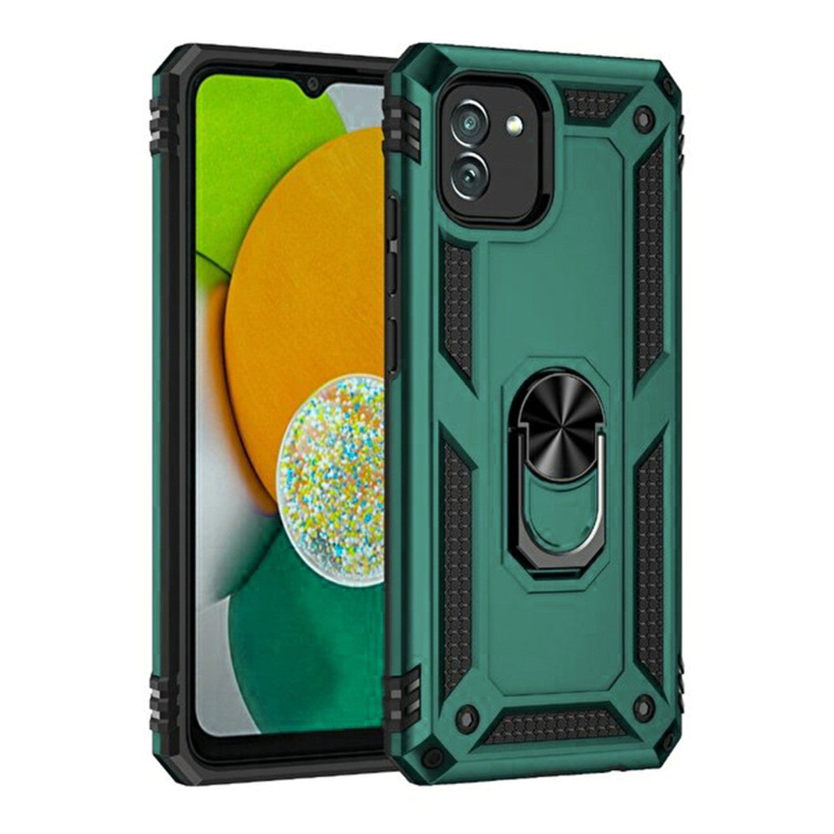 Newface Samsung Galaxy A03 Kılıf Sofya Yüzüklü Silikon Kapak