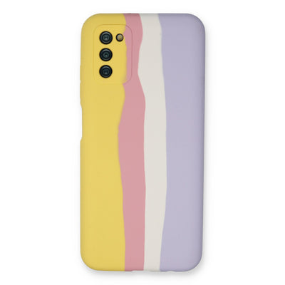 Newface Samsung Galaxy A03S Kılıf Ebruli Lansman Silikon