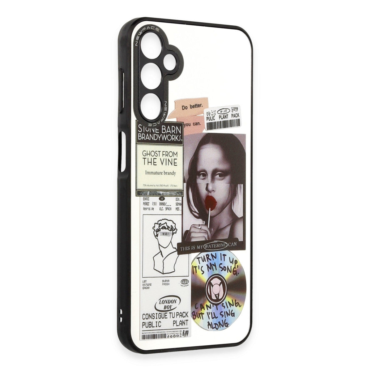 Newface Samsung Galaxy A04S Kılıf Mirror Desenli Kapak - Mirror