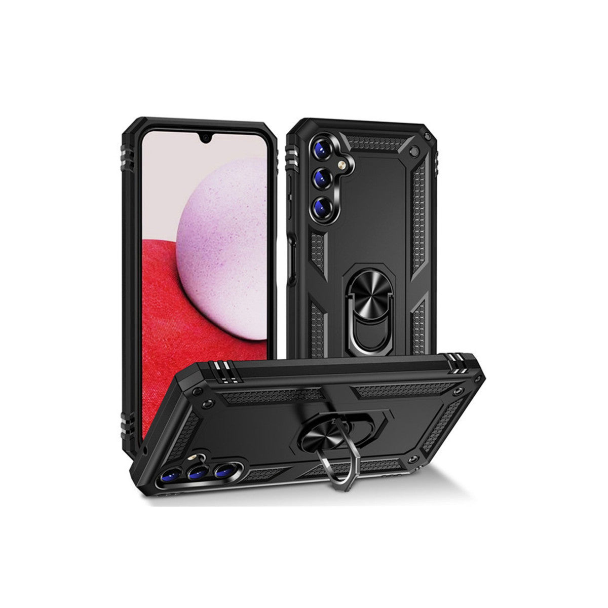 Newface Samsung Galaxy A04S Kılıf Sofya Yüzüklü Silikon Kapak