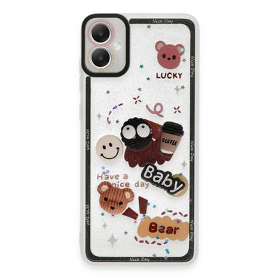Newface Samsung Galaxy A05 Kılıf Sweet Desenli Silikon Kapak